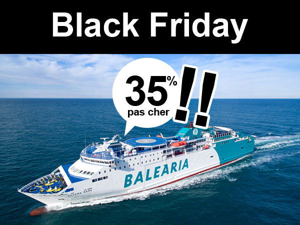 Offres du Black Friday Balearia 2023